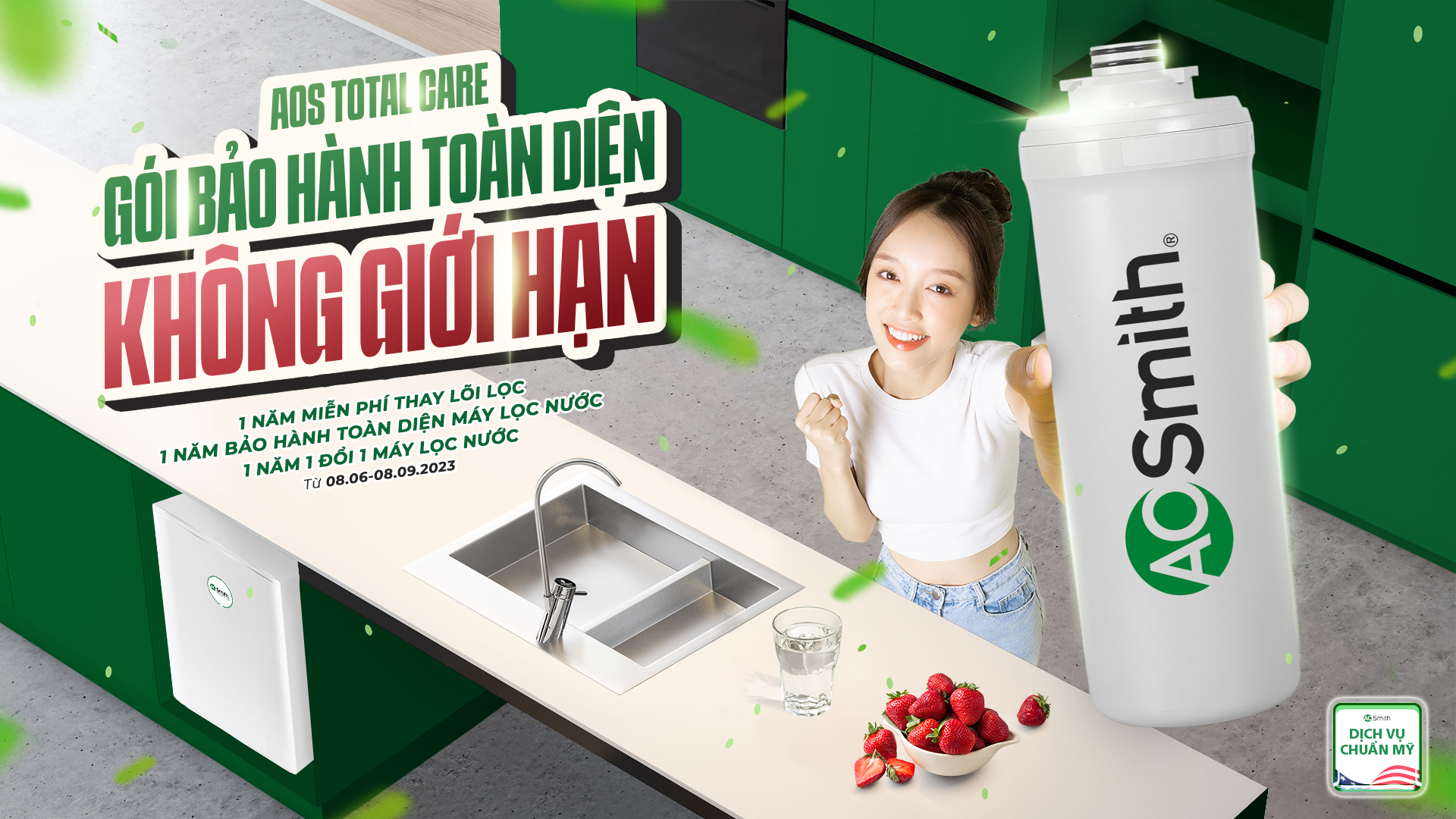 SẮM A. O. SMITH – NHẬN GÓI BẢO HÀNH “AOS TOTAL CARE” CHO BẠN SỐNG VÔ LO