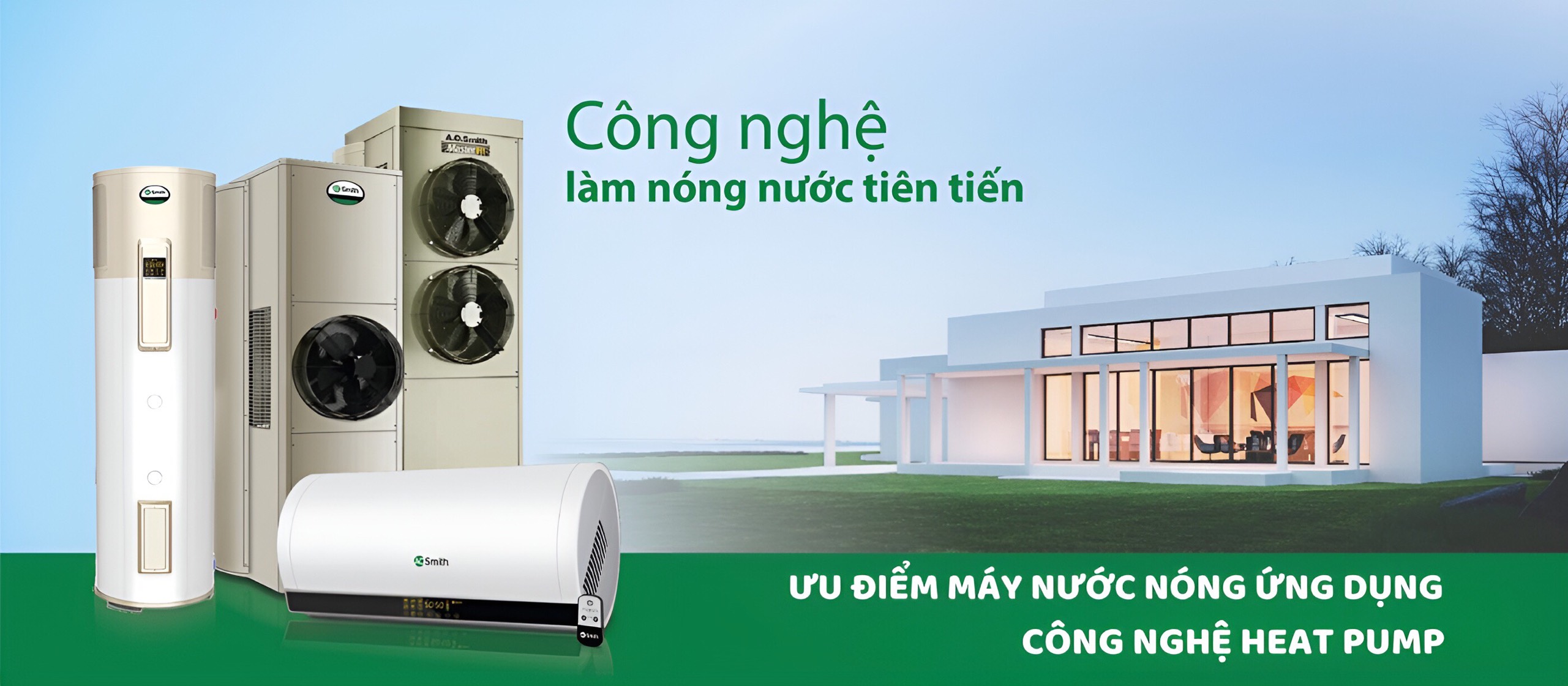 NHỮNG ƯU ĐIỂM CỦA MÁY NƯỚC NÓNG ỨNG DỤNG CÔNG NGHỆ HEAT PUMP