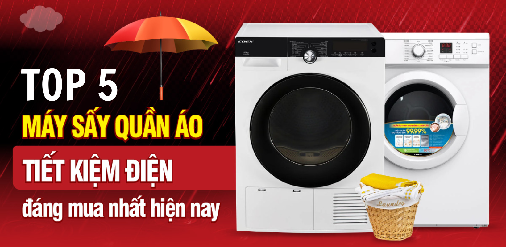 TOP 5 máy sấy quần áo đáng mua nhất Điện máy AlphaHome